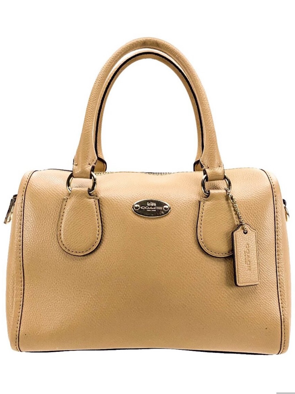 Coach Bennett Mini Satchel in Tan Leather